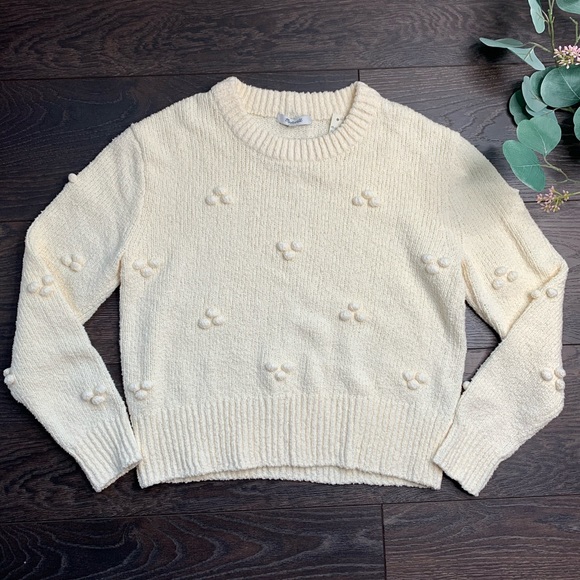 Madewell Sweaters - NWT Madewell Pom Pom Pullover Sweater